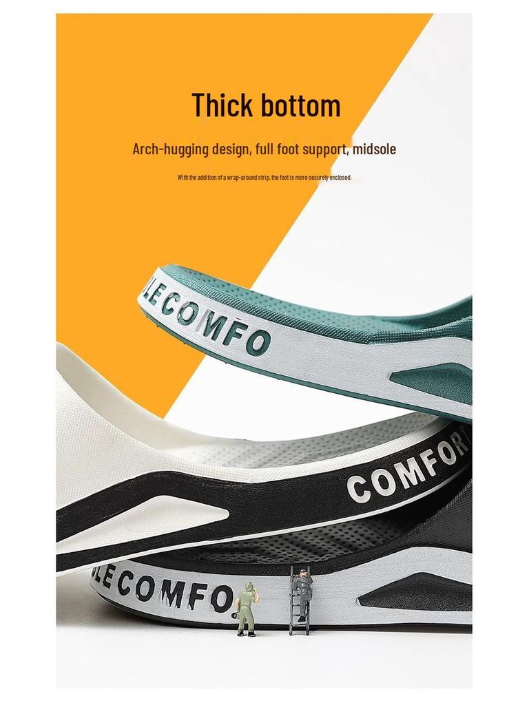 Men's Non-Slip Cool Summer Slippers for Outdoor, Indoor, and Bathroom Wear