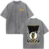 Washed Vintage Forward Observations Group Be Seeing You Print Tshirt Skeleton Graphic Tshirts Men Fashion Oversized T Shirts