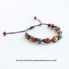 Handcrafted Unisex Ceramic Bracelet with Ethnic Flair - Watercolor-Style Beads, Great New Gift!