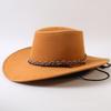 Popolare cappello western da cowboy a tesa larga classico europeo e americano per uomo e donna moda outdoor cappello da cowboy anti-sole cappello jazz