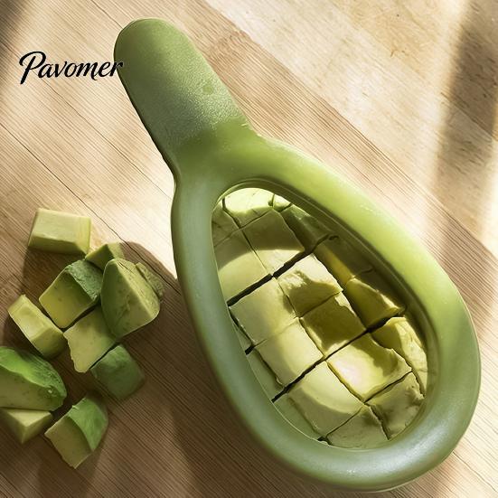 Dicing Tool for Kiwi Multifunctional Avocado Slicer, Quick Pitter Cutter Kiwi, 3 Stainless Steel Fruit Dicer In 1 Slicer Divider, Kitchen Gadget