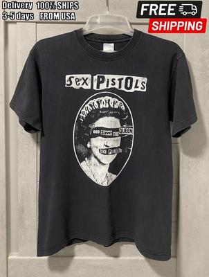 Sex Pistols God Save The Queen Cotton Black Unisex Tshirt S5XL BB43 Unisex T-Shirt