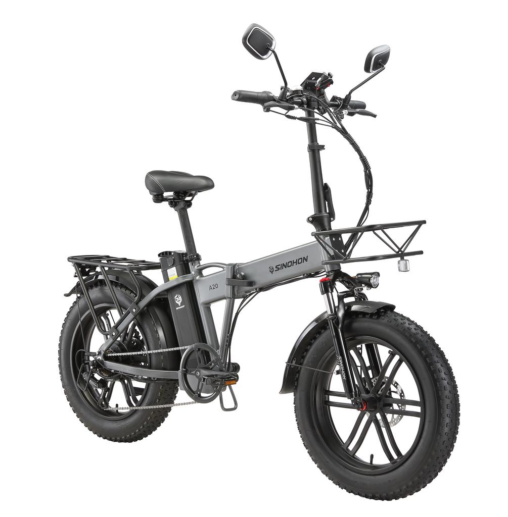 Bicicletta Elettrica SINOHON A20 Motore ad Alta Efficienza da 500W Batteria al Litio Rimovibile da 48V15.6Ah, Ideale per Spostamenti Urbani e Passeggiate Ricreative