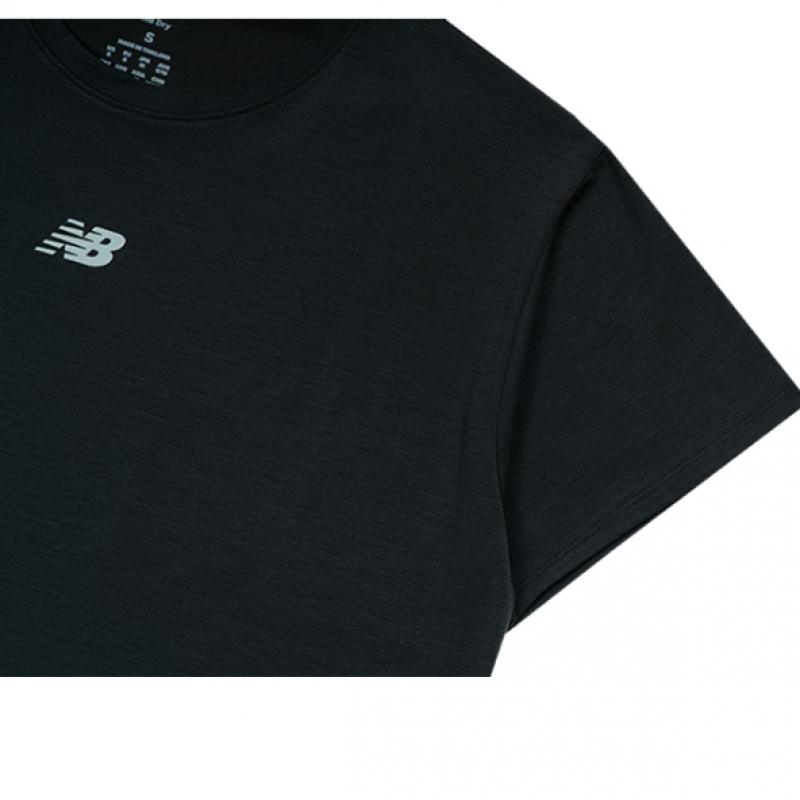 New Balance Women CenTer Logo ShorT Sleeve T shirT Nbnef2v352 19