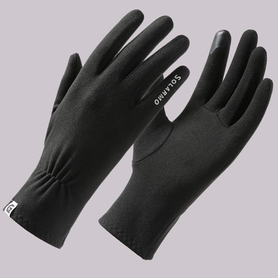 

1Pair Warm Gloves Soft Comfort Fit Cold-Proof And Warm Touch Digital Screen Winter Outdoor Cycling Daily Use Commuting Gloves Unisex чорний