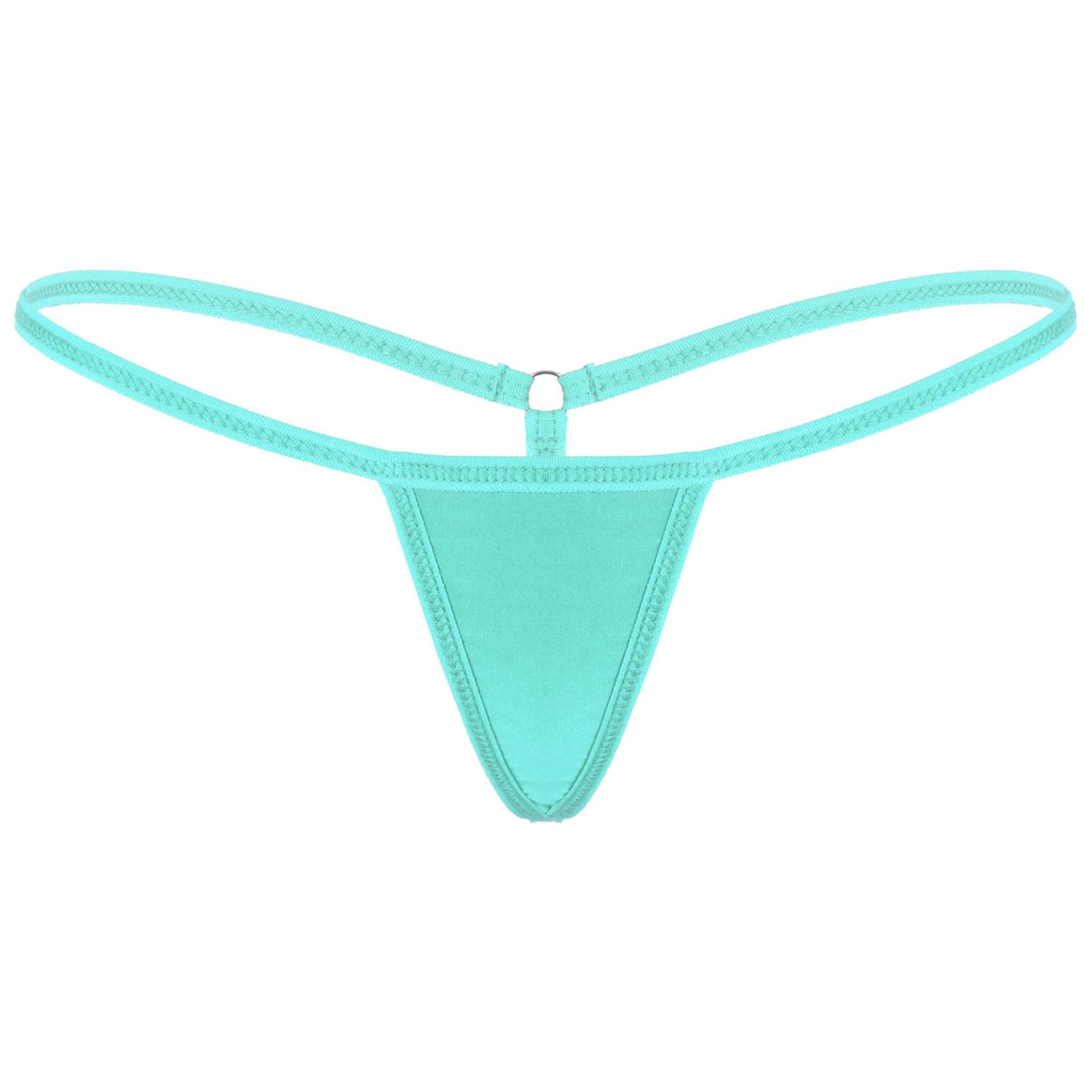 

Женские сексуальные стринги, трусики, нижнее белье, трусы-бикини с низкой посадкой One Size циан