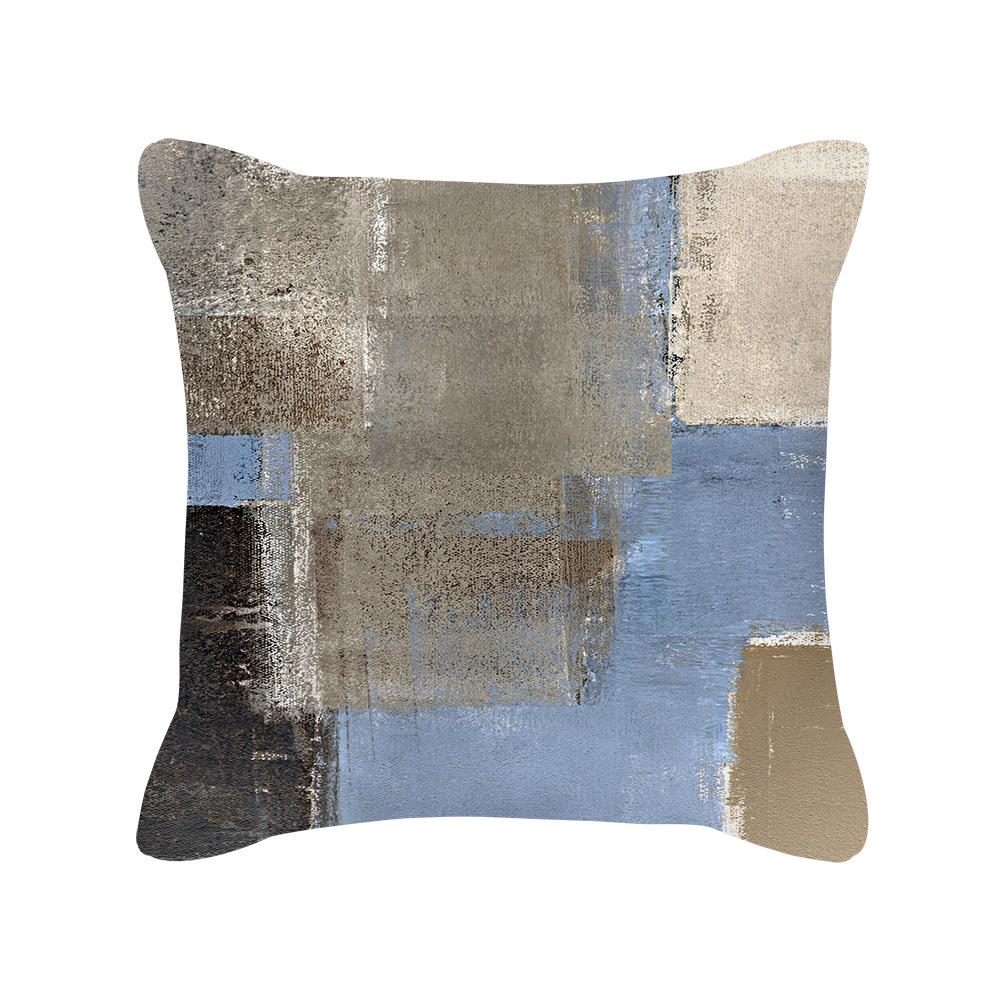 New European Style Golden Geometric Pattern Pillow Case Sofa Cushion Cover Home Supplies Pillow Case