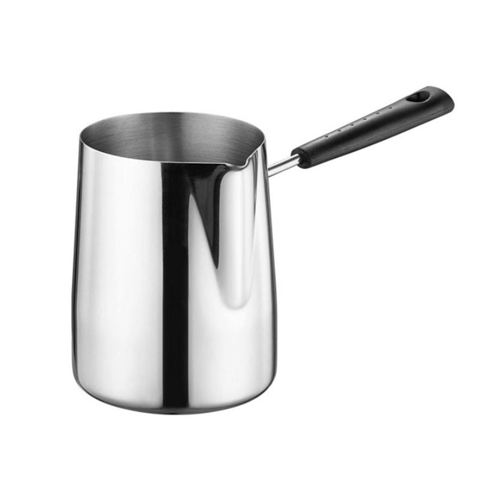 Milk Heating Pan Stainless Steel Pot Turkish Coffee Pot Elegant Design