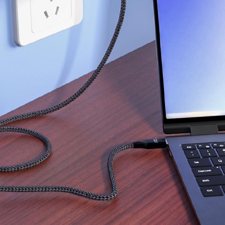 100W Rapid Charging USB C Cable Type C To Type C 1M Nylon Braided Fast Charging Cord For Electronics