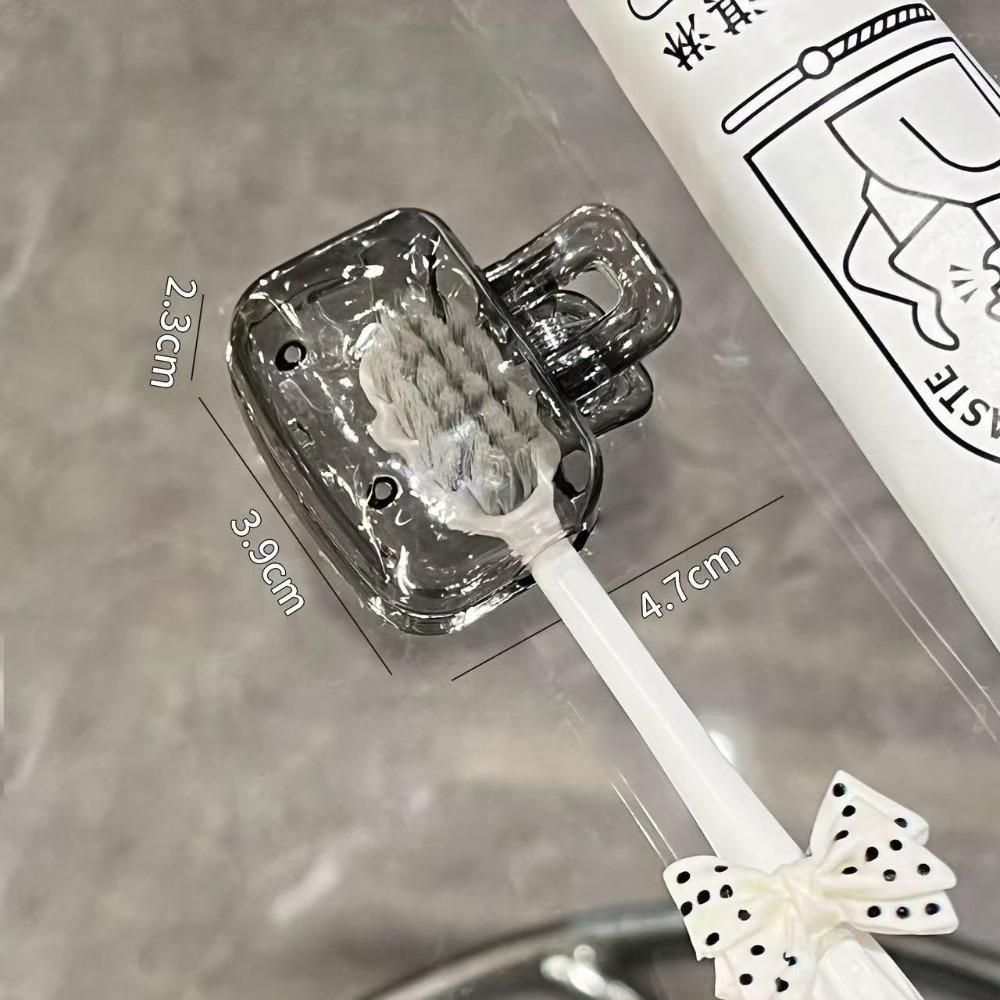 Transparent Toothbrush Head Storage Clip Universal Dust-proof Toothbrush Protective Cap Protector Cap Durable