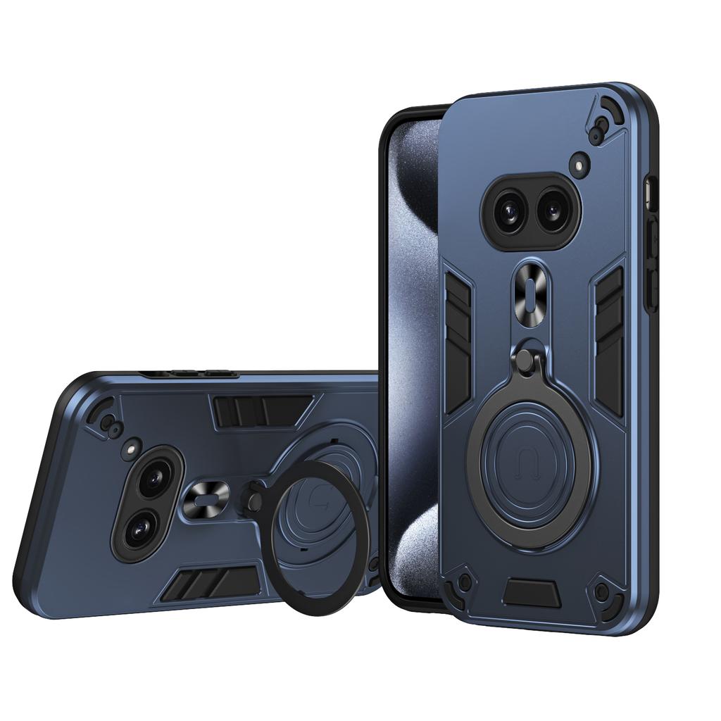 NEW 360 ° Rotating Metal Car Bracket Ring Reverse Magsafe Magnetic Armor Phone Case For NOTHING PHONE 2A PHONE2 2024 Phone2A