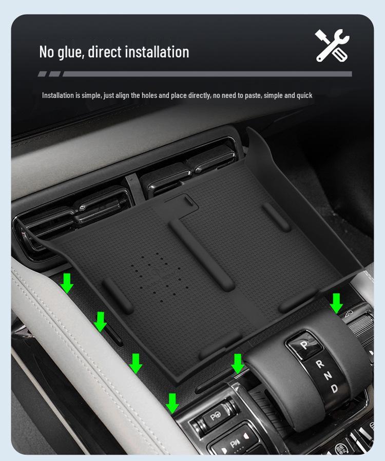 23-24 Model Fangcheng Leopard 5 Wireless Charging Anti-Slip Silicone Car Organizer