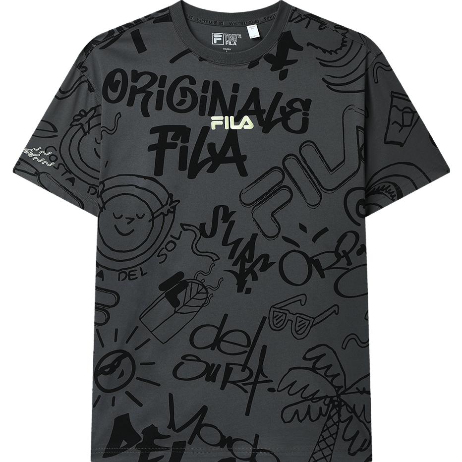 

New FILA SS23 T Shirt Men s All Over Print F11M329117FZA XXL