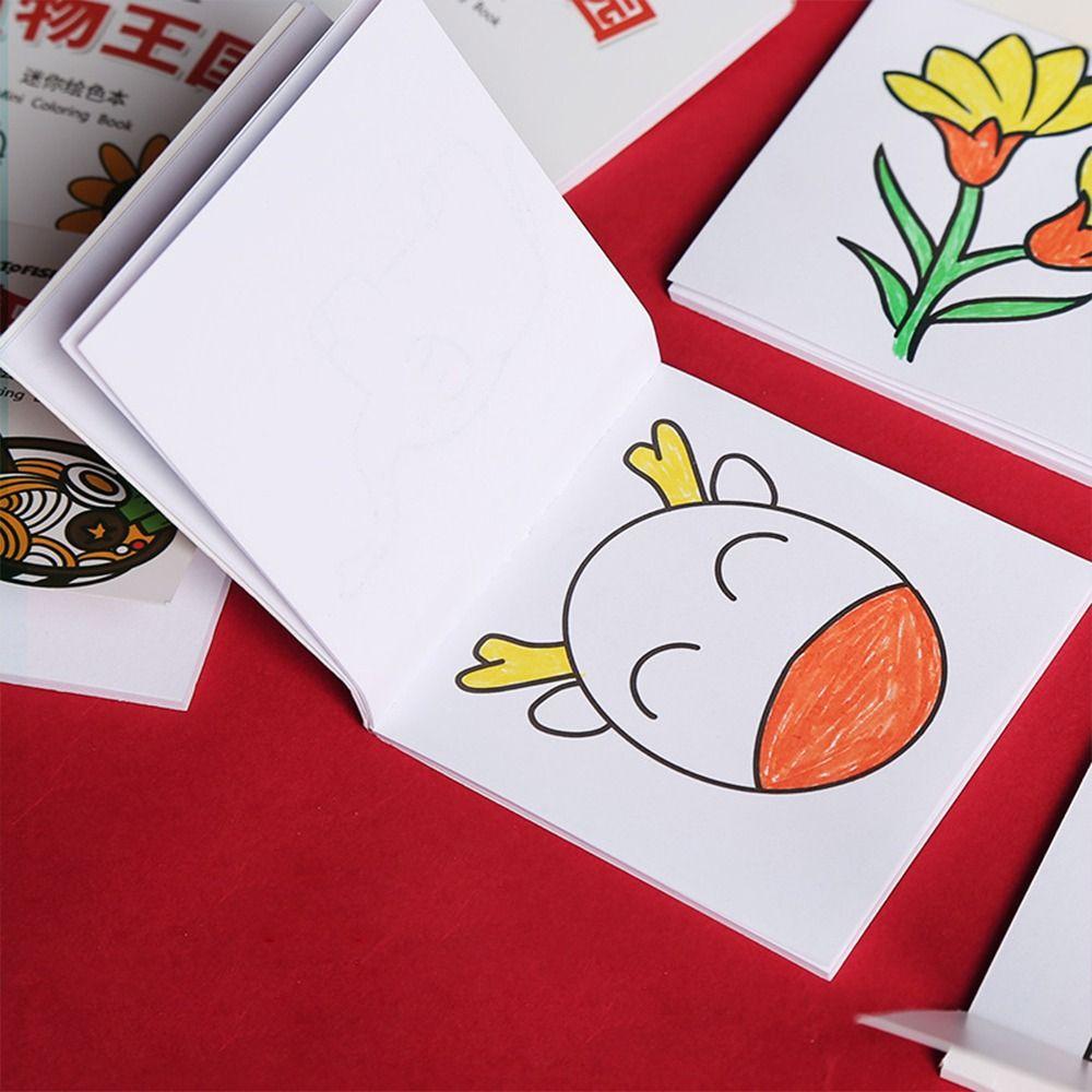 Graffiti Pocket Mini Coloring Books Montessori Gouache Graffiti Book Children Drawing Toy