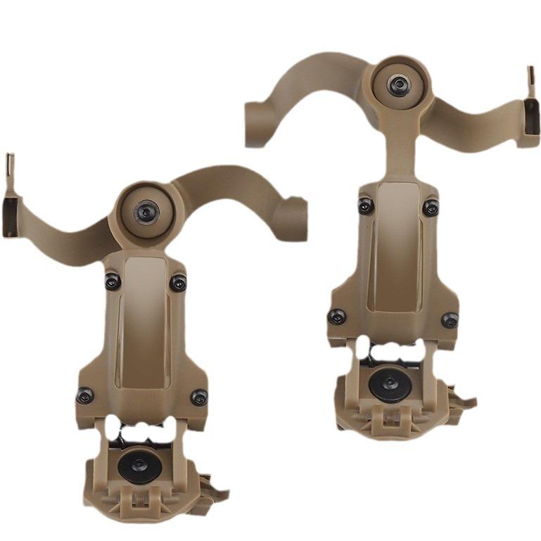 Tactical Helmet Rail-Mount Adjustable Earcup Bracket