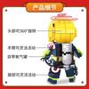 Fangtou Tsai Fire Line Rescue Firefighter Fire Truck Assembled Small Particle Building Block Children'S Educational Toys Gifts