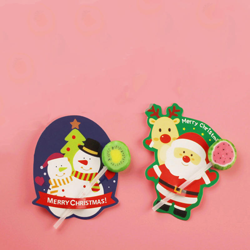 Multiple Styles To Choose From Holiday Friendly Cartoon Lollipop Decoration Paper Card