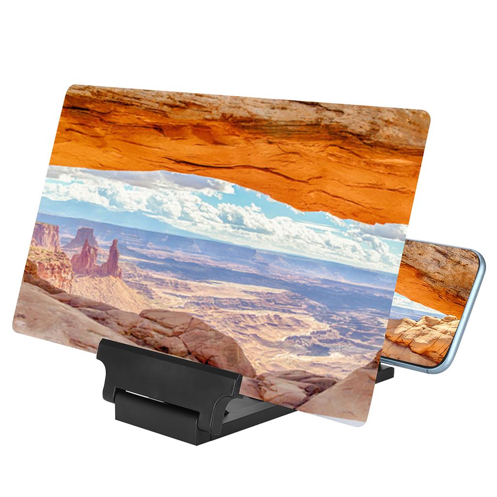 F6 Portable Folding Display HD Acrylic Lens Mobile Phone Screen Video Magnifier Bracket Amplifier