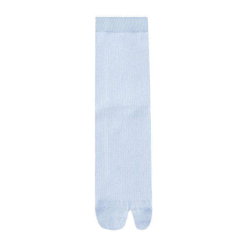 Two-toe Socks for Women, Solid Color, Anti-pilling, Breathable, Boneless Seam Split Toe Socks with Pig's Hoof Shoes, Mid-calf Socks