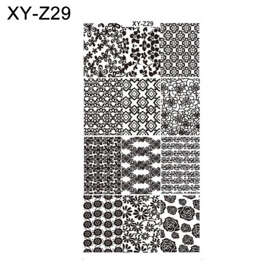 DIY vánoční styl nail art razítko šablona šablony razítka na manikúru