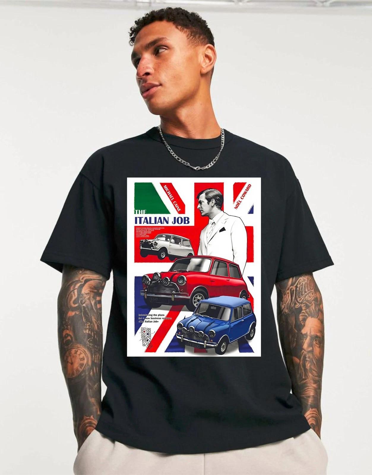 

The Italian Job 1969 Movie Poster Graphic Cars Men s Tee T-Shirt 4XL