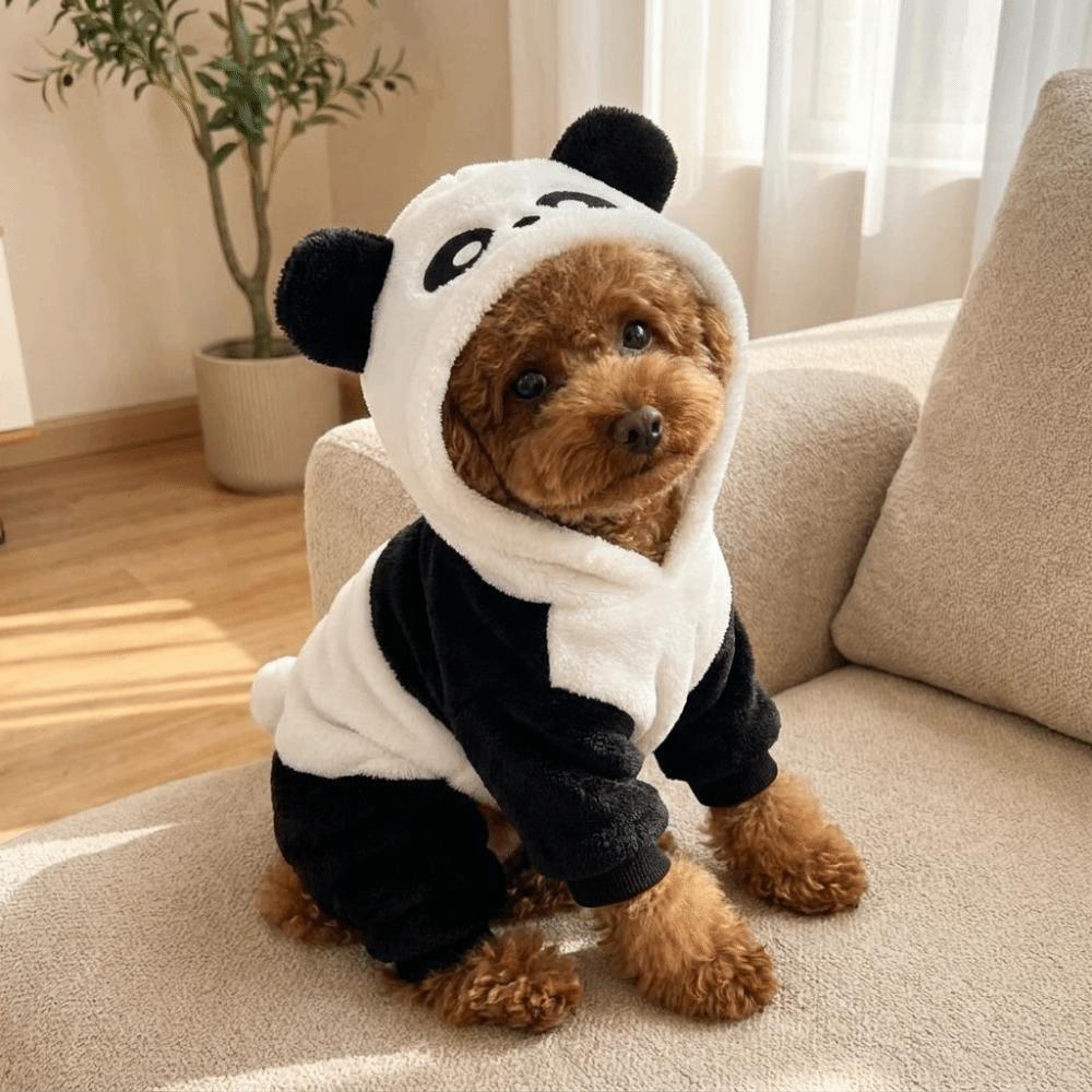 Thickened Four Leg Dog Jumpsuit Warm Winter Dog Clothes  Cosplay Party