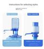 Hand Pressure Water Dispenser Bucket Water Hand Pump  Removable Tube Vacuum Hand Pump Water Dispenser Portable Tools Home Water