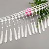 1yards Milk Silk Embroidery Lace Fabric Ribbon Diy Sewing Trim Bar Code Dress Manual Accessories