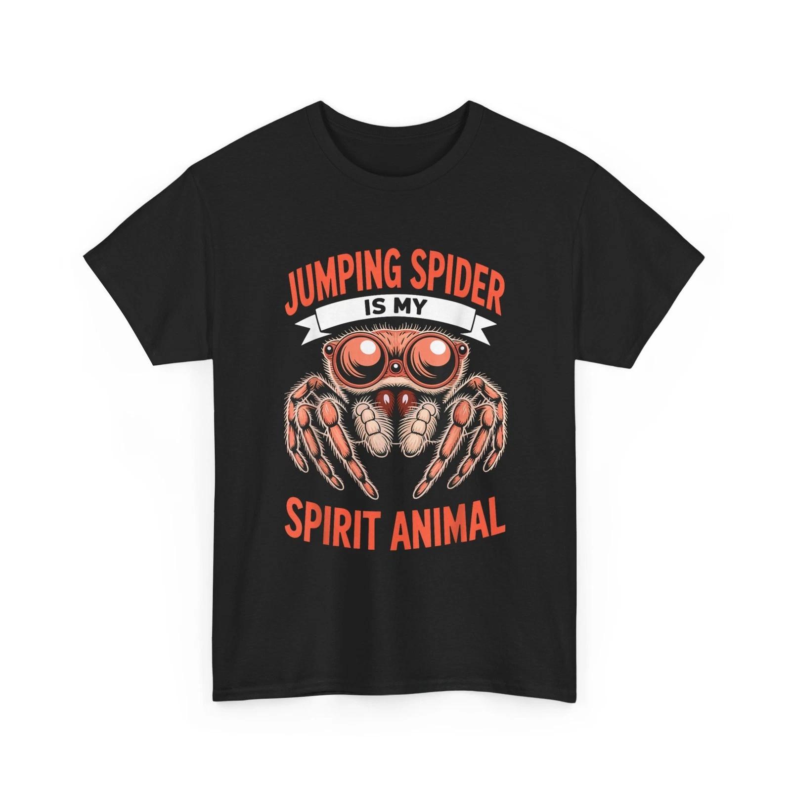 Jumping Spider Art for Men Women Kids Jumping Spider Lover T-Shirt S
