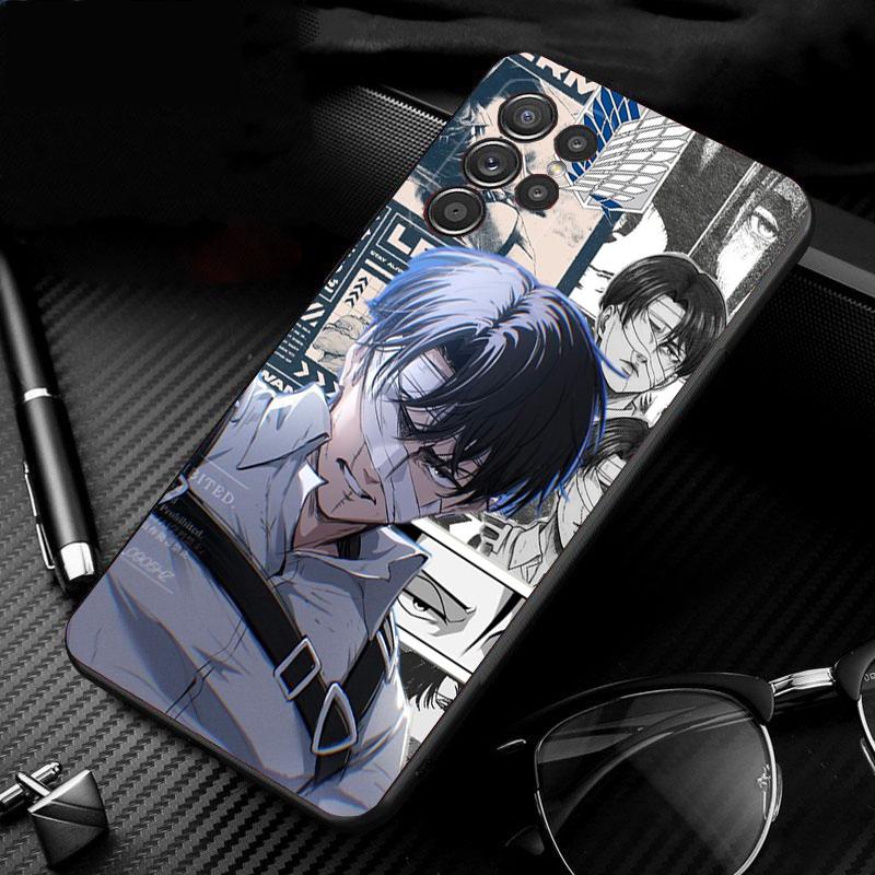 Levi Ackerman Phone Case For Samsung Galaxy S25 S24 S23 S22 S21 Ultra S24 S23 S22 S21 S25 Plus S24 S20 FE