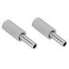 2Pcs 0.5 Diffusion Stone Stainless Steel Aeration Stone with 1/4 Inch Outer Diameter Barb