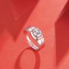 Tancise Man Classic 925 Sterling Silver  Moissanite Ring Ladies Jewelry Wedding Promise Party Gift