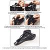 Carbon Steel Bike Seats Holder Mountain Bike Seats Clamps Folded Bike Seats Clip for Gear Transport