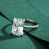 Modian Rectangular Cutting Clear CZ Ring 925 Sterling Silver Luxury Finger Rings For Women Wedding Fine Jewelry