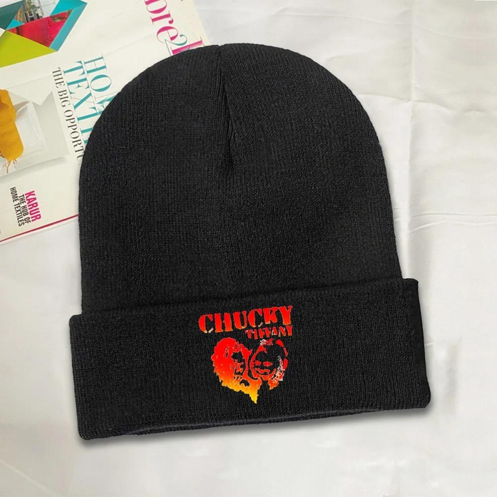 1pc Chucky Beanie Hats Doll Casual Caps Unisex Women Gym Skullies Beanies Autumn Design Elastic Beanie Hat