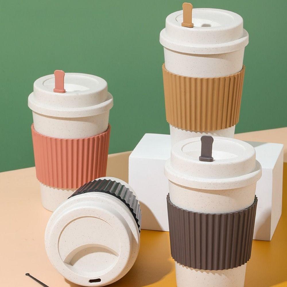 Cești de cafea rezistente la căldură cu capac Cești de lapte Cana de cafea portabilă Acasă