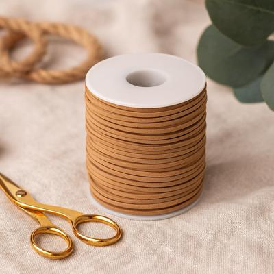 Rolka sznurka zamszowego 2,5 mm 45 m Tan
