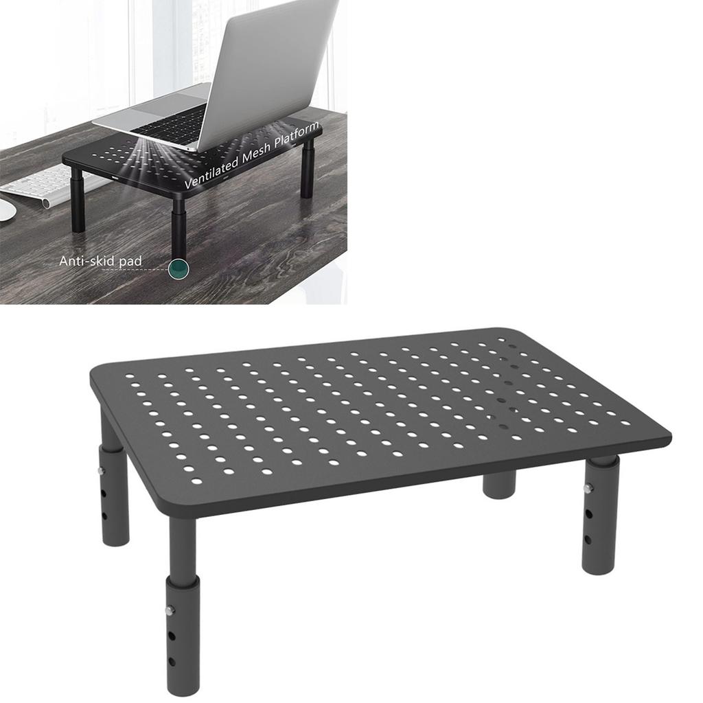 Desk Computer Stand Height Adjustable Metal Good Heat Dissipation Anti Slip Pad Desk Laptop Riser for Study Room Office