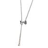 VENTFILLE 925 Sterling Silver Bowknot Tassels Necklace for Women Versatile Classics Pendant Adjustable Jewelry Gift Dropship
