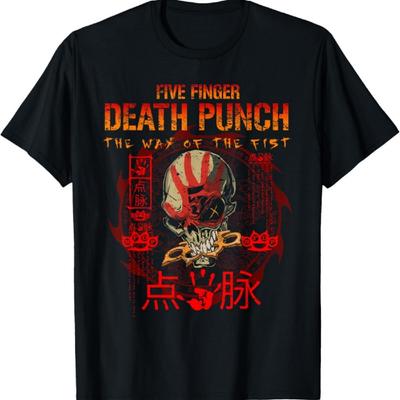 Five Finger Death Punch TWOTF 15. výročí Unisex-Dospělí Černé Bavlněné Tričko s Krátkým Rukávem