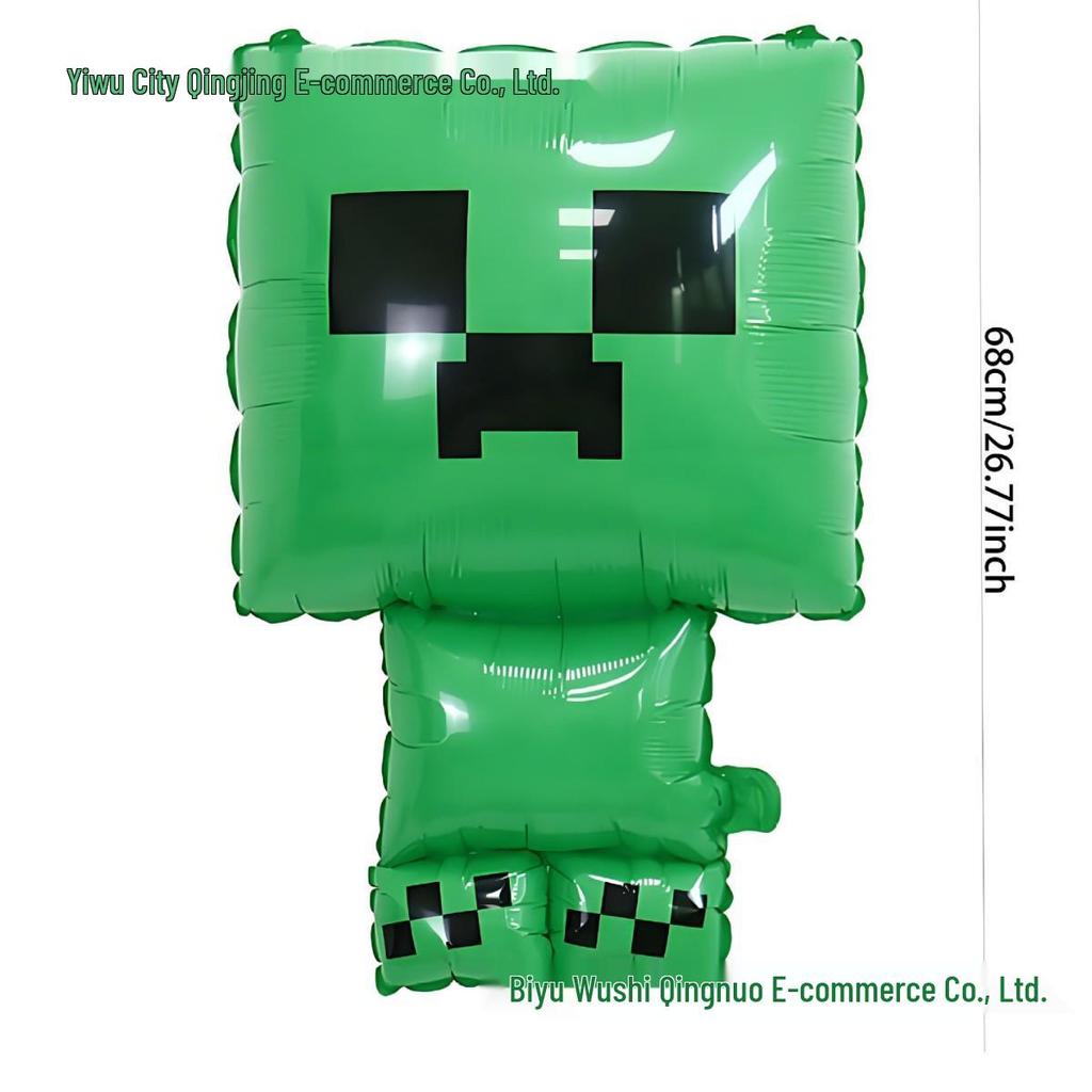 Mini World Roblox Minecraft Square Face Aluminum Foil Balloon for Kids