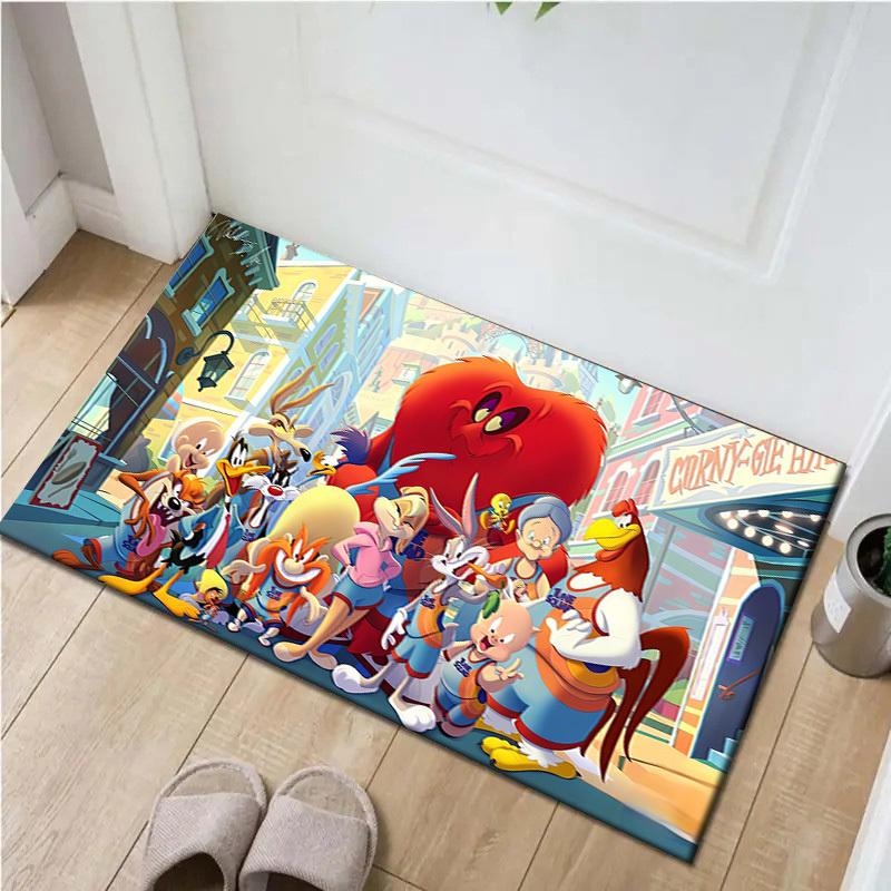 

1pc Office Carpet Chair Mats Looney Tunes Group Perfect for Office Chairs, Living Rooms, Or Bedrooms,Polyester Carpet.HDT022 60cm by 90cm