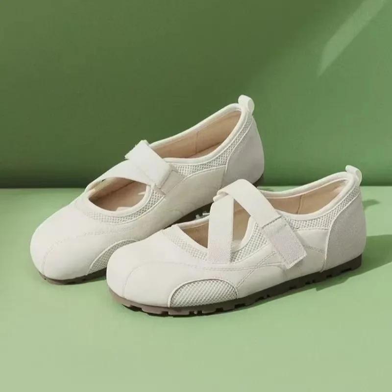 High Quality Shoes Female Basic Women's Flats Outdoor Casual Flats Women Round Toe Soft Bottom Ladies Shoes  Mujer