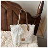Niche Korean Large-capacity Woven Bag Tote Bag Summer New Hollow Lazy Wind Shoulder Armpit Bag Beach Bag