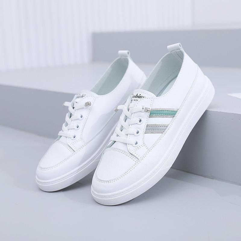 

Поддержка обработки и кастомизации 2025 новая обувь для студенток-интернет-знаменитостей, универсальные кеды на плоской подошве с круглым носком из микрофибры, нескользящие 41