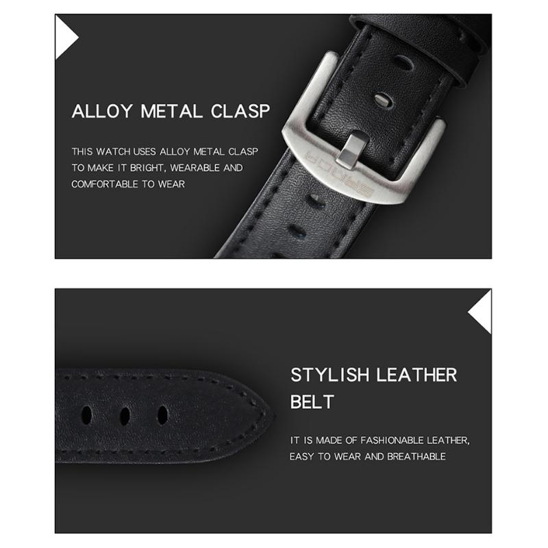 SANDA Modetrend Hohlzifferblatt Herrenuhr Schüler Auto Rad Wasserdicht Konzept Kreative Uhr