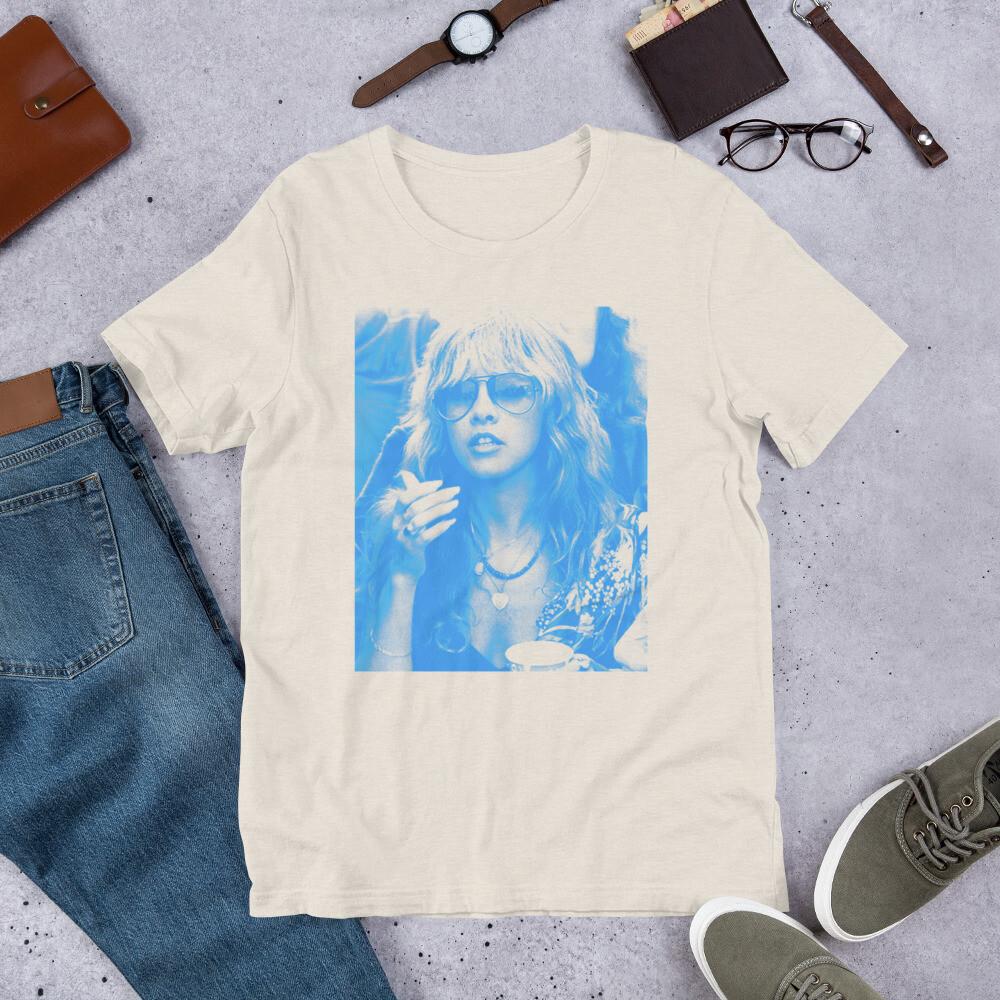 Stevie Nicks in Sunglasses Portrait Graphic Tee Shirt Unisex t-shirt Unisex T-Shirt XXXL