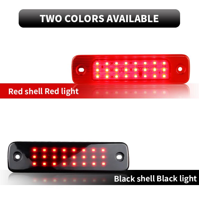 1pc 12V RED Black Smoked Lens LED Third High Level Brake Stop Light For Ford Transit MK7 2006 2007 2008 2009 2010 2011 2012-2014