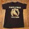 Face To Band T Shirt Size Small Black First Annual Vintage Washed Graphic Stretched Fashion Slightly Homme Streetwear Unisex