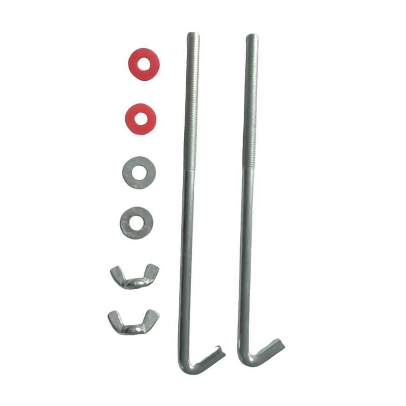 Universal Battery Hold Down Bolts Folding for Pulling Out Sheet Metal Secure Bracket Kit for Car and Truck